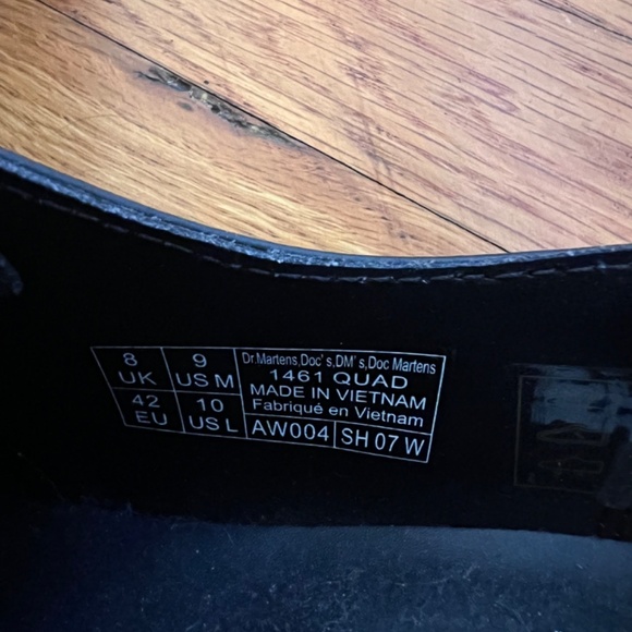 DR. MARTENS 1461 SMOOTH LEATHER PLATFORM SIZE 10 - Picture 7 of 7